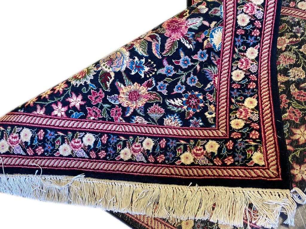 2.7 x 5.10 Beautiful Handmade Jaipour Rug COLORFUL FLORAL  #F-6689