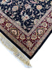 Load image into Gallery viewer, 3.1 x 5 Fine Wool and Silk Handmade Rug BLACK #F-6690