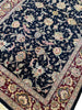 Load image into Gallery viewer, 3.1 x 5 Fine Wool and Silk Handmade Rug BLACK #F-6690
