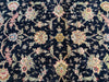 Load image into Gallery viewer, 3.1 x 5 Fine Wool and Silk Handmade Rug BLACK #F-6690