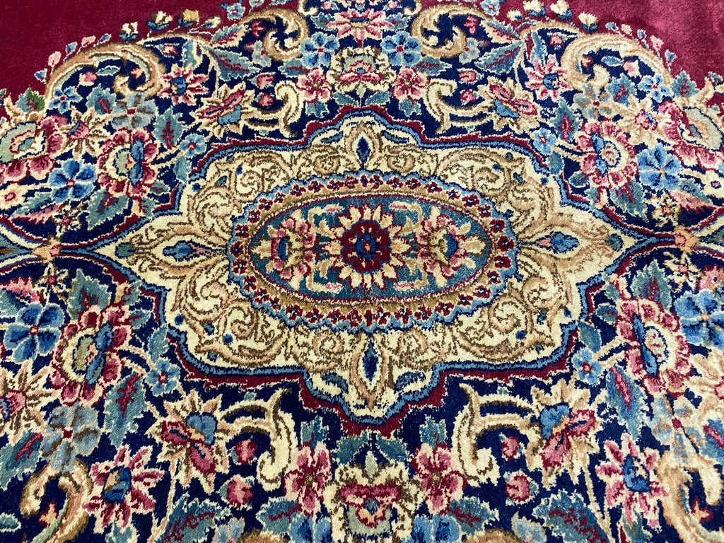 9.11 x 13.2 Antique Persian ShaihAbbasi Kerman Rug  #F-6693