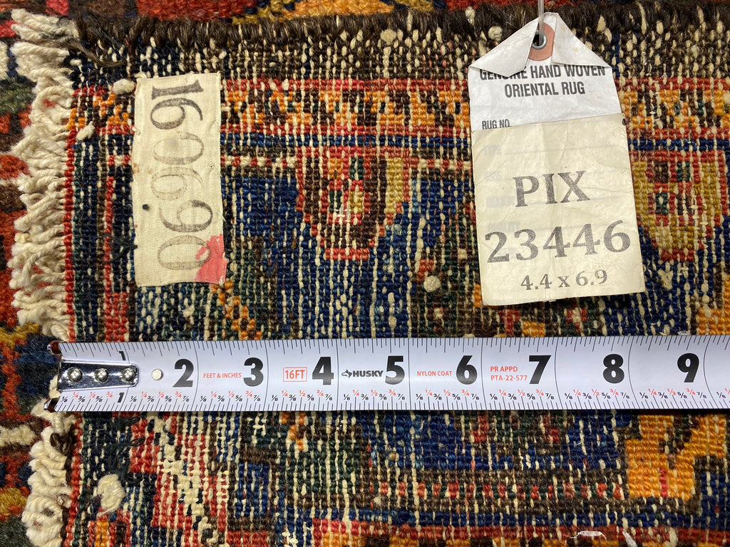 4.4 x 6.9 Multi-Color Semi Antique Baktiar Persian Rug 23446B