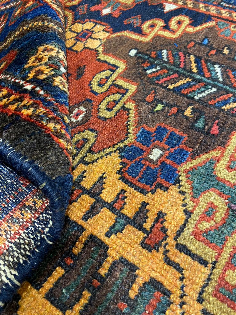 4.4 x 6.9 Multi-Color Semi Antique Baktiar Persian Rug 23446B