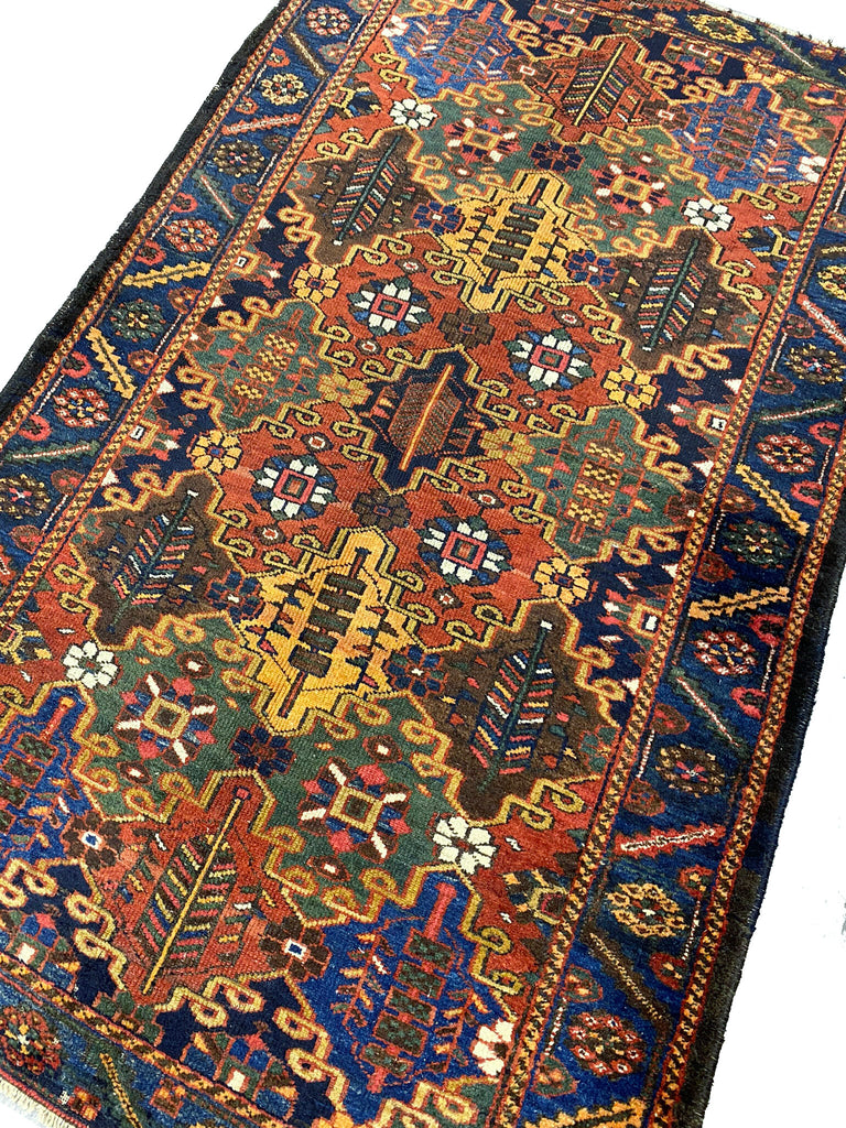 4.4 x 6.9 Multi-Color Semi Antique Baktiar Persian Rug 23446B