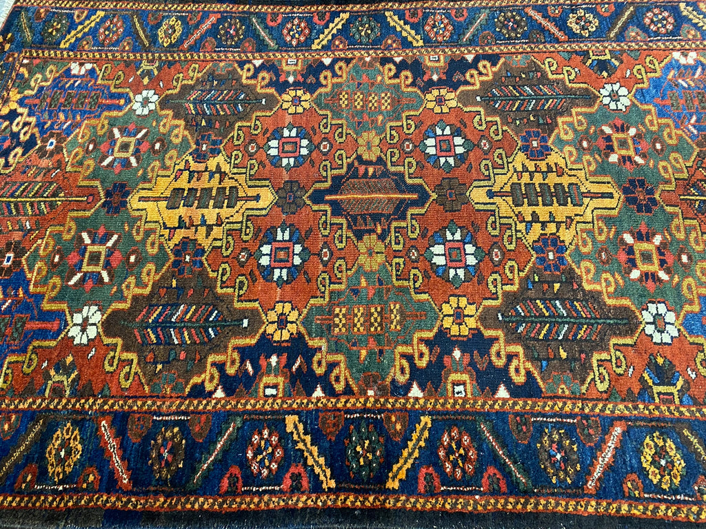 4.4 x 6.9 Multi-Color Semi Antique Baktiar Persian Rug 23446B
