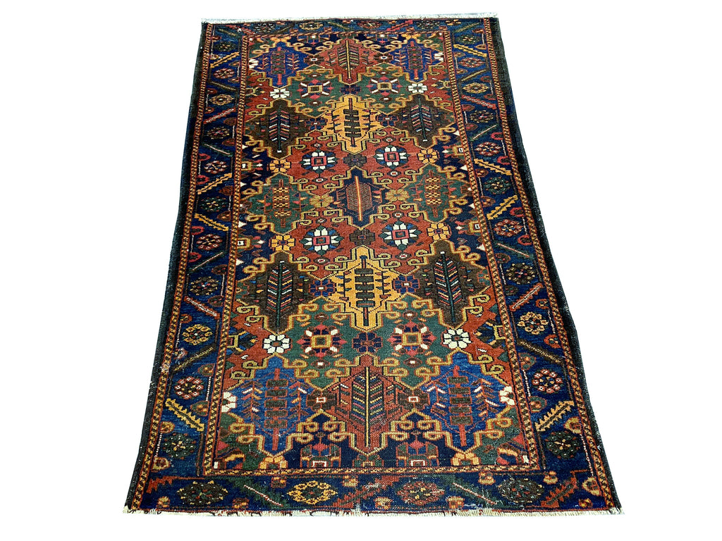 4.4 x 6.9 Multi-Color Semi Antique Baktiar Persian Rug 23446B
