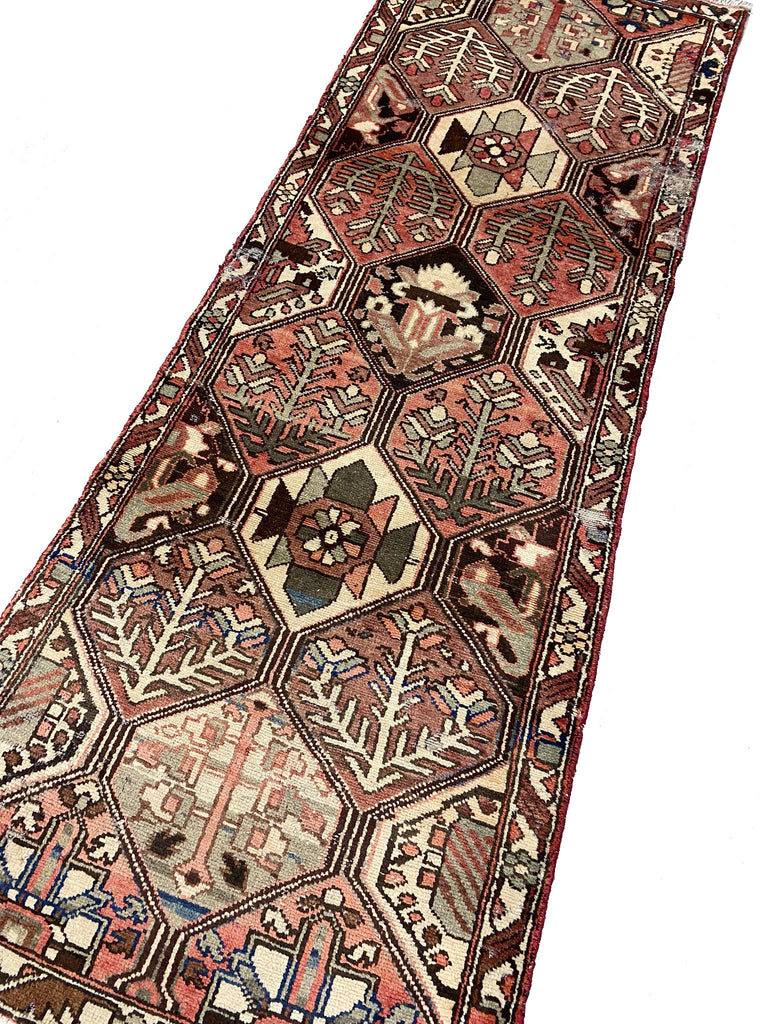 3.2 x 9.5 Persian Tribal Hamadan Runner #F-6707