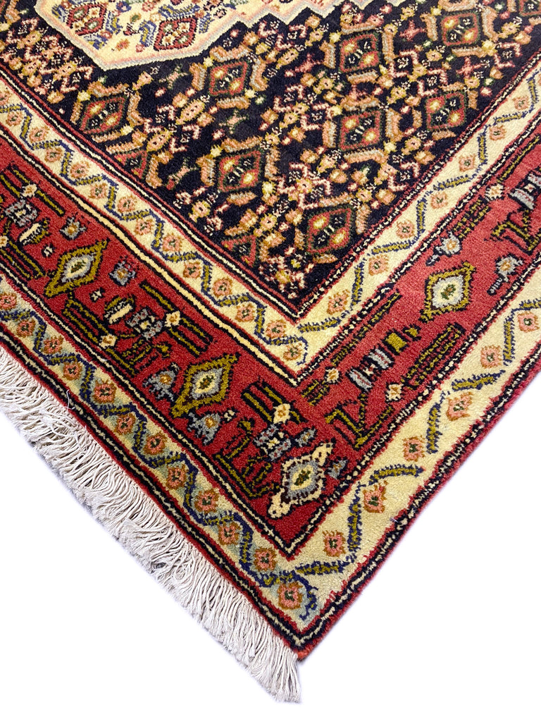 3.11 x 5.5 Salmon Red Persian Hamadan Rug 81442