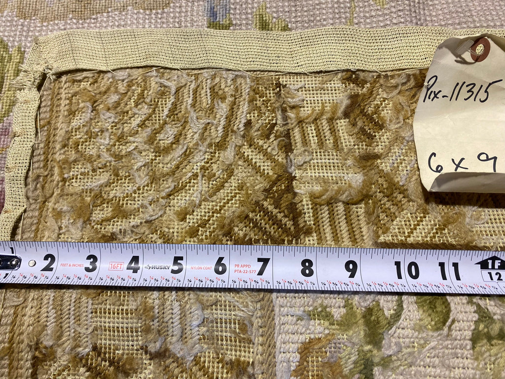6 x 9 Needle Point Handmade French Spring Rug #PIX-11315