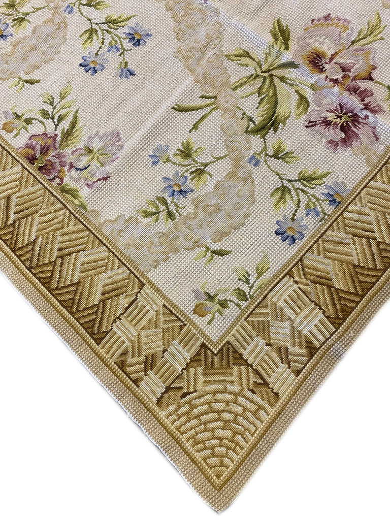 6 x 9 Needle Point Handmade French Spring Rug #PIX-11315