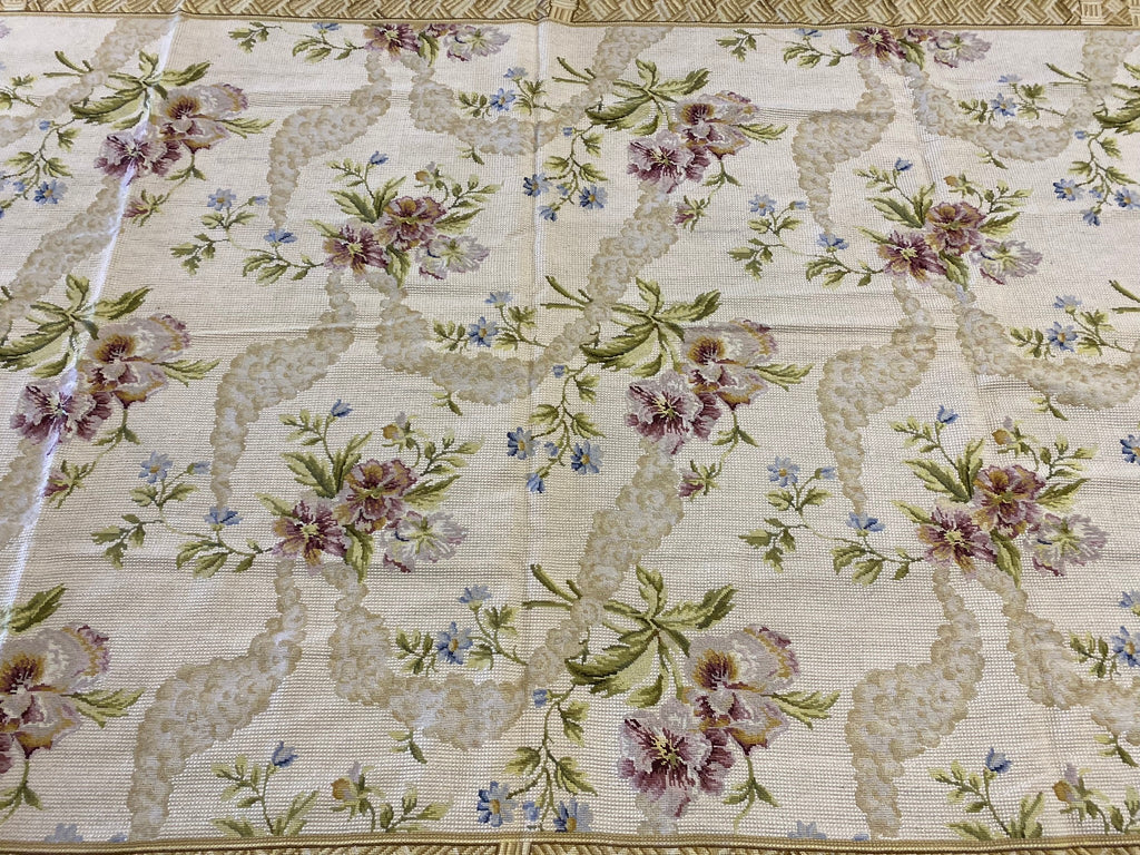 6 x 9 Needle Point Handmade French Spring Rug #PIX-11315