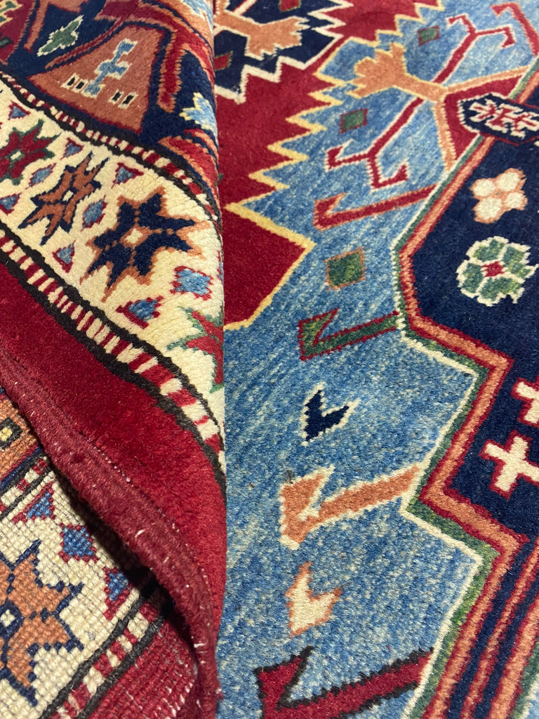 6.8 x 9 Quality Handmade Kazak Rug  #PIX-9669