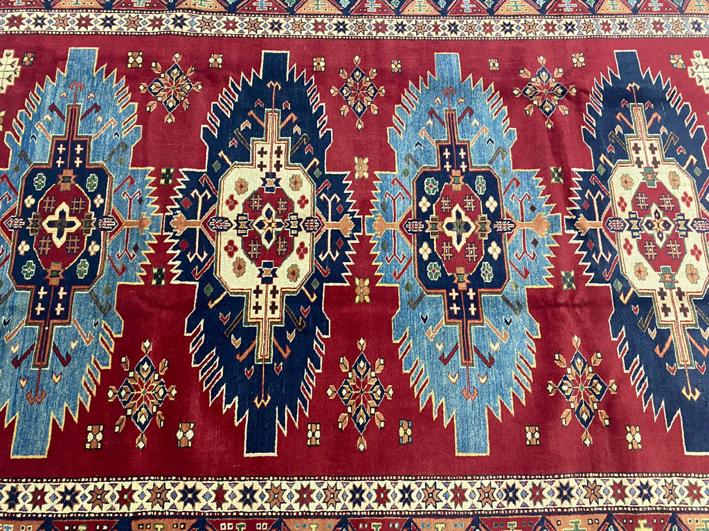6.8 x 9 Quality Handmade Kazak Rug  #PIX-9669