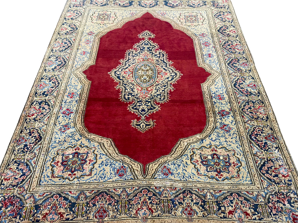 8 x 10.5 Semi-Antique Classic Persian Kerman Rug #PIX-11742