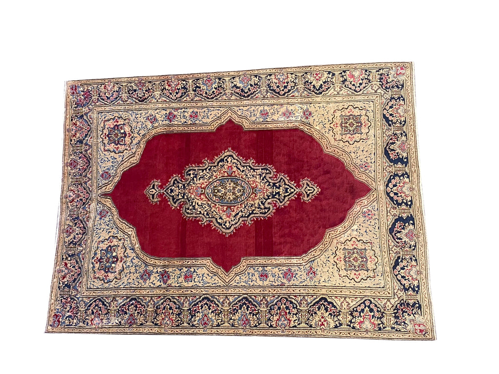 8 x 10.5 Semi-Antique Classic Persian Kerman Rug #PIX-11742