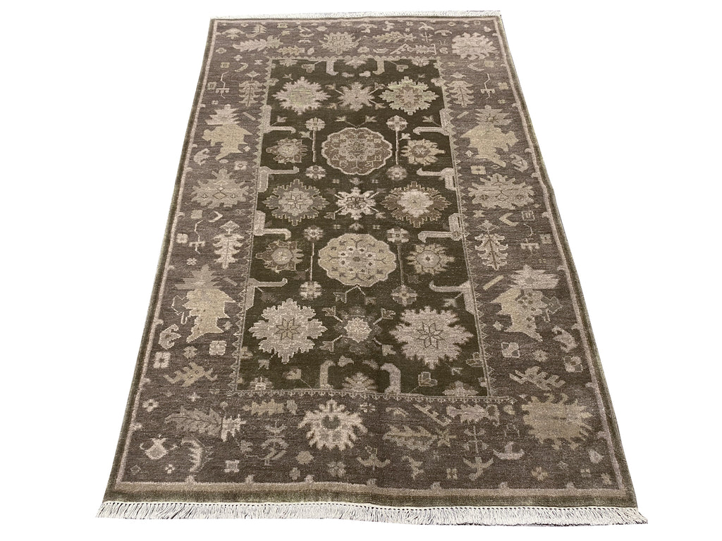 5' x 8' Quality-OLIVE-GREEN-Chobi-Rug .jpg