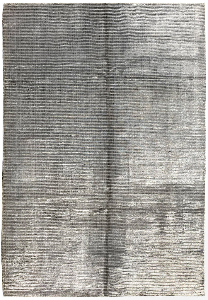 6.2 x 9.2 Handmade Modern Rug Bamboo Silk GRAY #F-6735