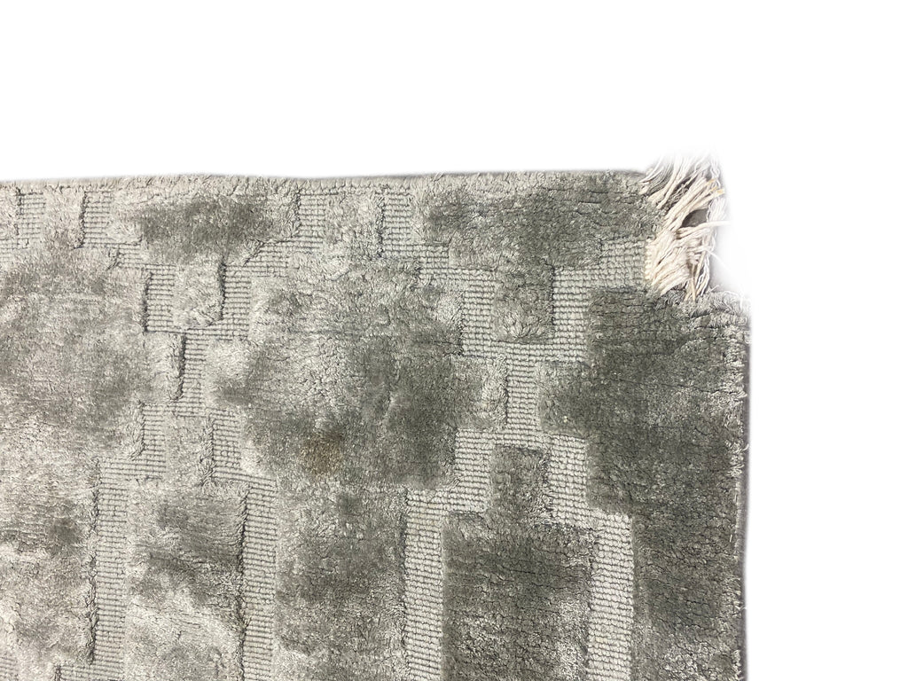 9.3 x 12.1 Handmade Contemporary Rug BAMBOO SILK Solid Color #F-6736