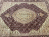Load image into Gallery viewer, 7.9 x 9.9 Quality Handmade Wool &amp; Silk Mahi Tabriz Rug BURGUNDY #F-6738