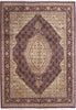 Load image into Gallery viewer, 7.9 x 9.9 Quality Handmade Wool &amp; Silk Mahi Tabriz Rug BURGUNDY #F-6738