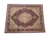 Load image into Gallery viewer, 7.9 x 9.9 Quality Handmade Wool &amp; Silk Mahi Tabriz Rug BURGUNDY #F-6738