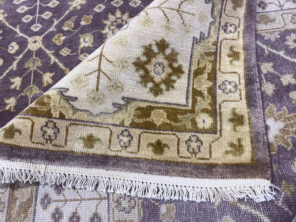 7.6 x 9.6 Quality Handmade Wool Rug BROWN #F-6739