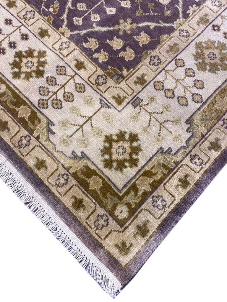 7.6 x 9.6 Quality Handmade Wool Rug BROWN #F-6739