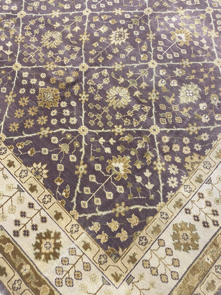 7.6 x 9.6 Quality Handmade Wool Rug BROWN #F-6739