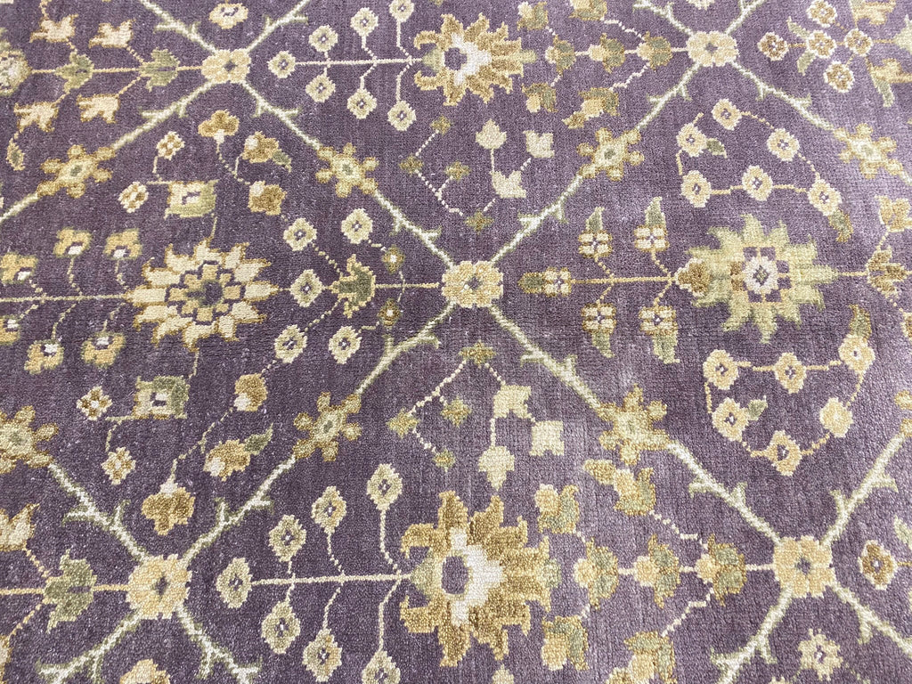 7.6 x 9.6 Quality Handmade Wool Rug BROWN #F-6739