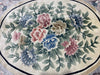 Load image into Gallery viewer, 8.2 x 9.10 Handmade French Aubusson Rug BLACK BAMBOO SILK #F-6740