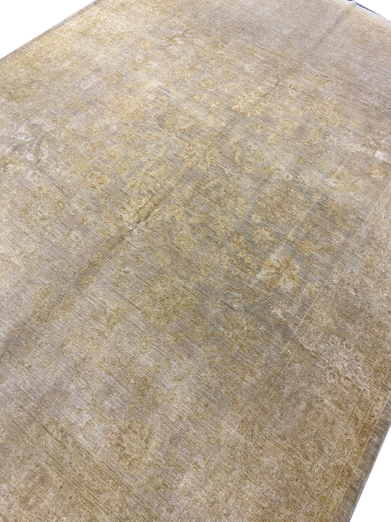 10 x 13.8 LIGHT GREEN Chobi Peshawar Ziglar Rug #F-6398