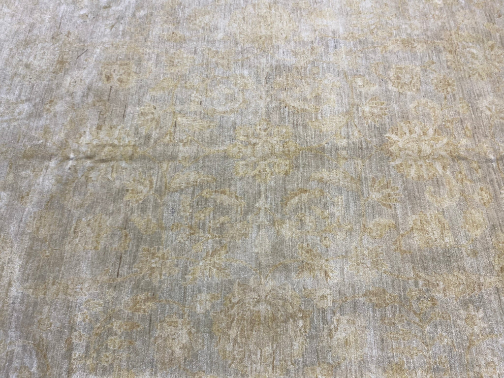 10 x 13.8 LIGHT GREEN Chobi Peshawar Ziglar Rug #F-6398