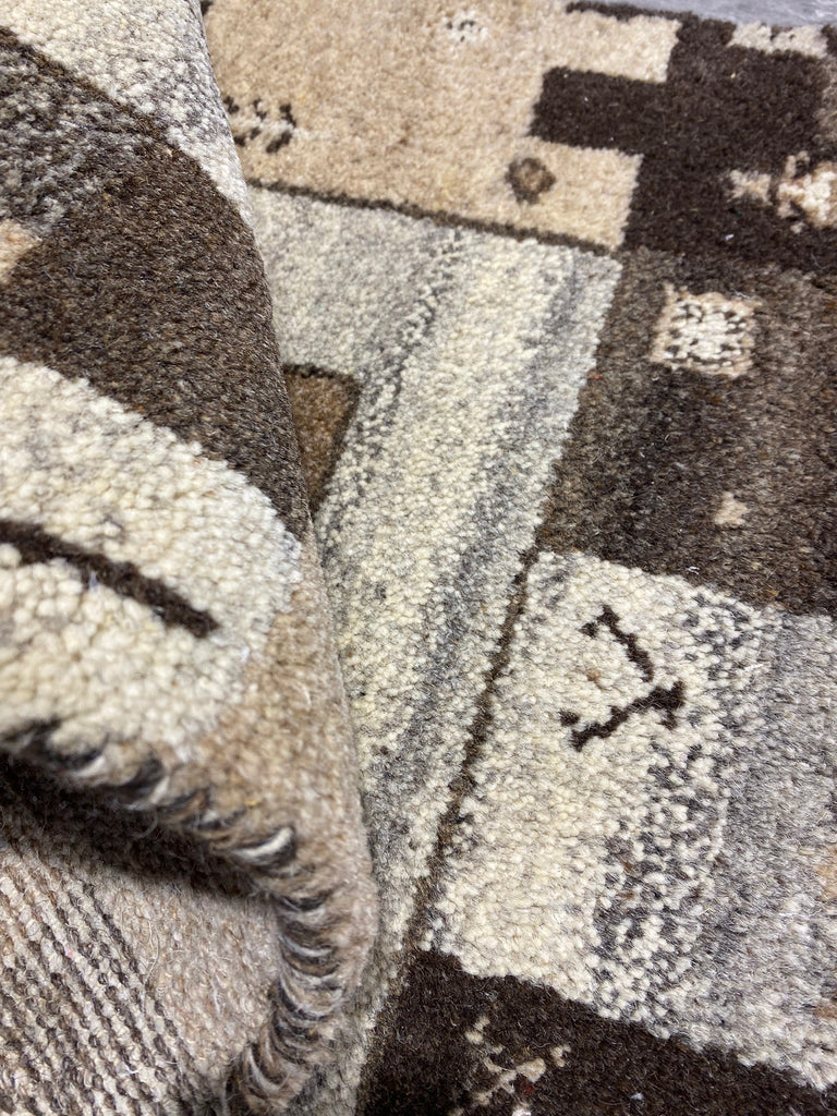 3.1 x 5.4 Handmade India Wool Modern Gabbeh Rug #F-6747