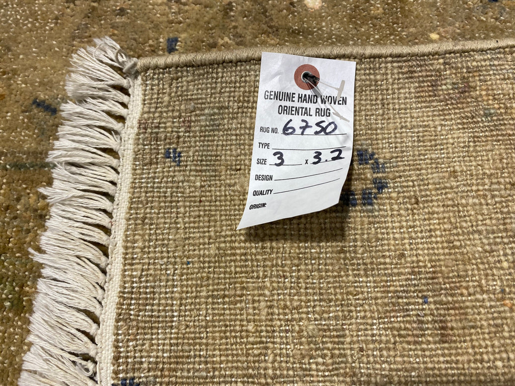 3 x 3.2 Sample Quality Handmade Jaipour Rug #F-6750