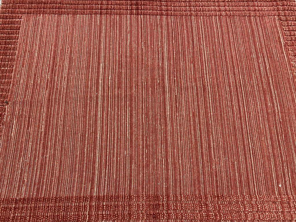 4.1 x 5.9 Transitional Contemporary Rug BURGUNDY RUST #F-6751