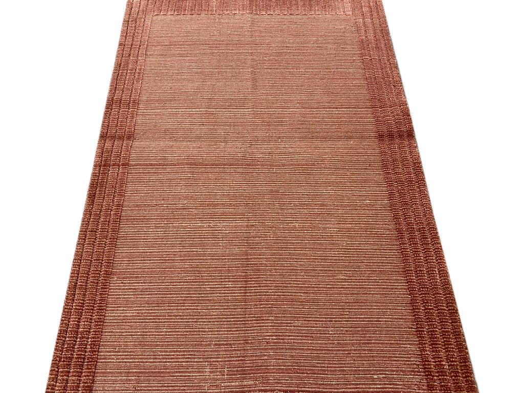3.9 x 5.9 Modern Handmade Kilim Flat Weave Rug One Single Color #F-6753