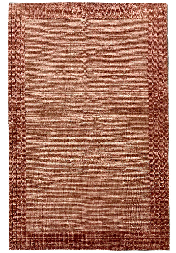 3.9 x 5.9 Modern Handmade Kilim Flat Weave Rug One Single Color #F-6753