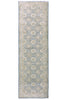 Load image into Gallery viewer, 9&#39; Foot Runner GREEN Handmade Chobi Peshawar Rug #F-6754