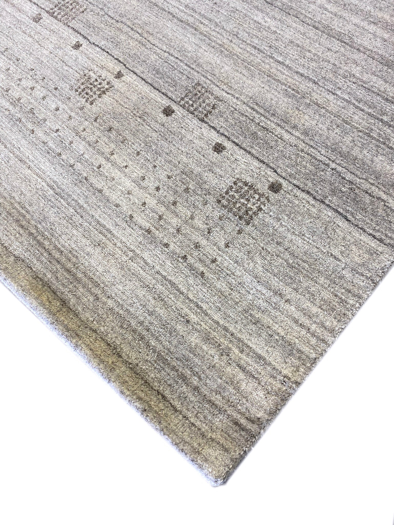 4 x 6 New Modern Handmade Wool Gabbeh Rug GRAY #F-6758
