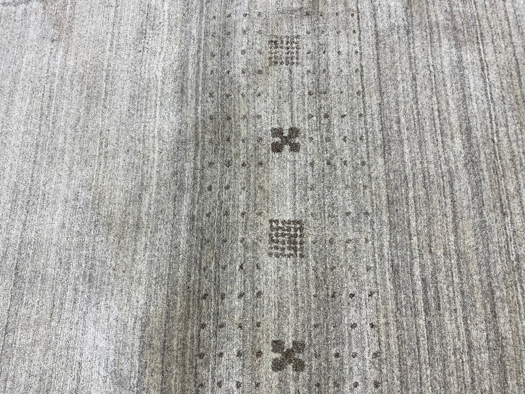 4 x 6 New Modern Handmade Wool Gabbeh Rug GRAY #F-6758