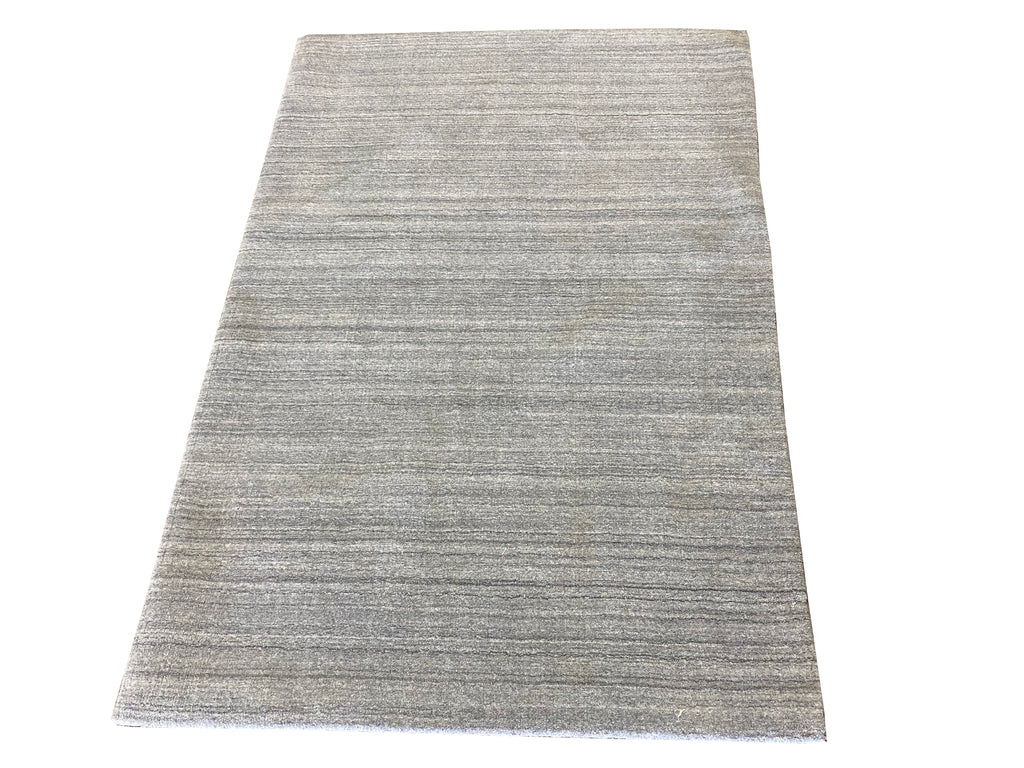 4.2 x 6.1 Quality Wool Handmade Modern Rug GRAY #F-6759