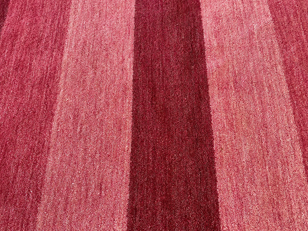 4.2 x 6 NEW HANDMADE Wool Rug CONTEMPORARY BERRY RED BURGUNDY #F-6760