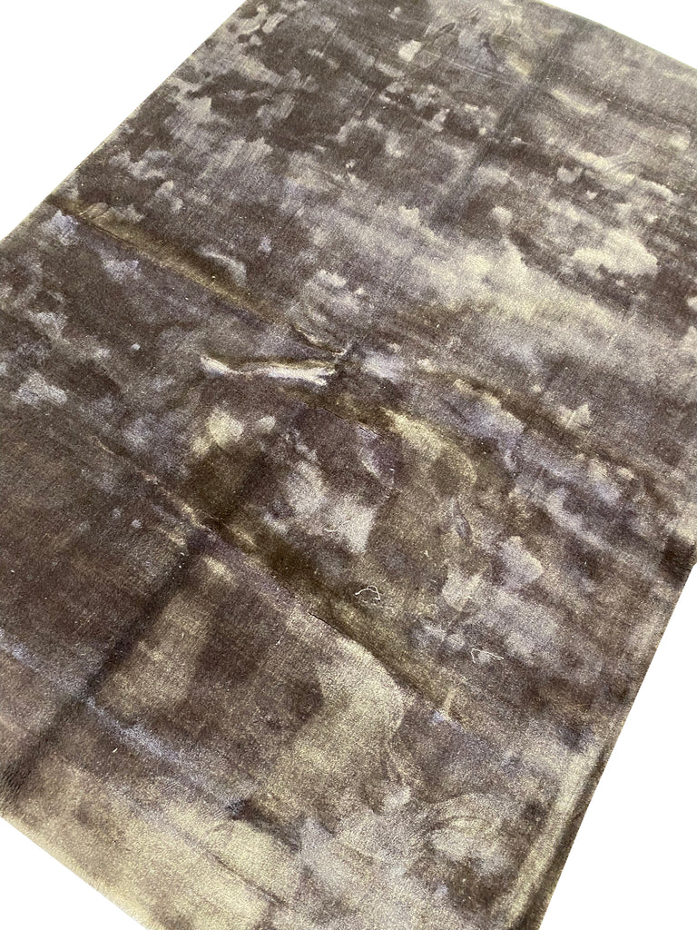 5 x 7 NEW Hand-Tufted Rug BAMBOO SILK EGGPLANT #F-6764