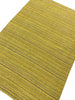 Load image into Gallery viewer, 4.1 x 5.11 Modern Handmade Wool Flat Weave Rug GREEN GOLD #F-6766