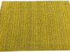 Load image into Gallery viewer, 4.1 x 5.11 Modern Handmade Wool Flat Weave Rug GREEN GOLD #F-6766
