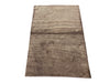 Load image into Gallery viewer, 4 x 5.11 New Handmade Dark Brown Bamboo Silk Rug #F-6767