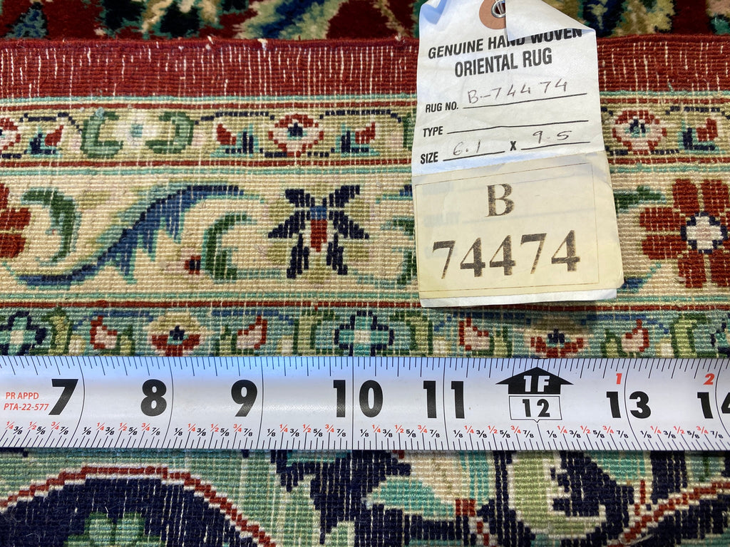 6.1 x 9.5 New Kashmir SILK Rug #B-74474