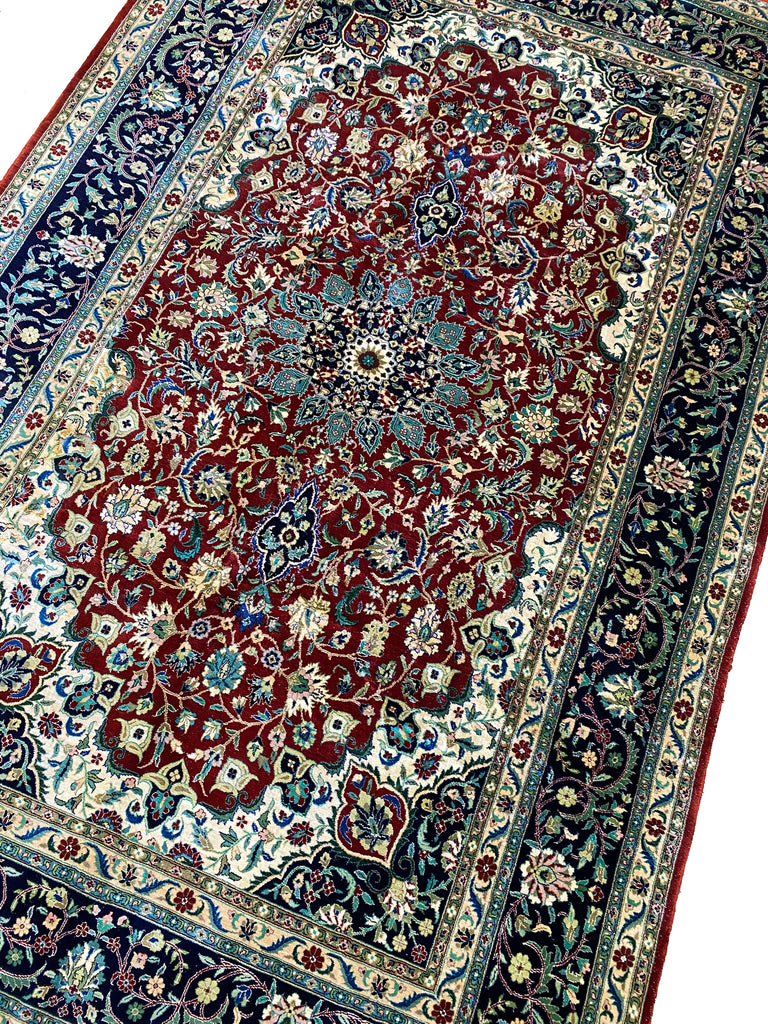 6.1 x 9.5 New Kashmir SILK Rug #B-74474