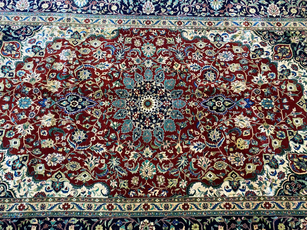 6.1 x 9.5 New Kashmir SILK Rug #B-74474