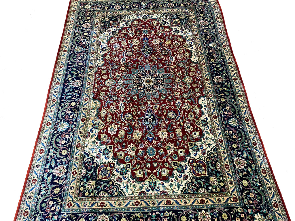 6.1 x 9.5 New Kashmir SILK Rug #B-74474
